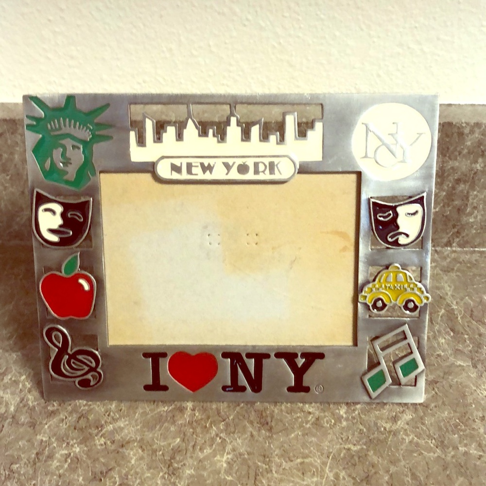 Jay Joshua I love NY metal picture frame